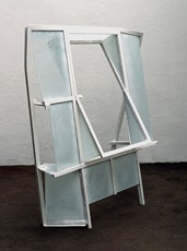 WINDOW  1992-3   130cm high    Painted steel & glass