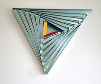 STAR LINE III (for Barbara Caruso) � 49cm wide x 42cm high x 8cm deep �� Zinc coated & painted steel �2008 Private collection, Canada