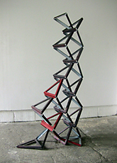 TRIANGLE FLIP &nbsp; 54cm wide x 197cm high x 109cm long&nbsp; Galvanized & painted steel &nbsp;2010-11