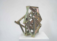 STAR LINE IX (Petrol) &nbsp; 50cm diameter x 29cm deep&nbsp; Zinc & colour passivate on steel 2010