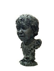 JOE  2000-02 41cm high  Cast cement fondue from modelled clay