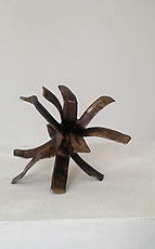 SPLIT  2017-18   14cm high x 16cm long x 15cm wide    Bronze cast from paper & wax