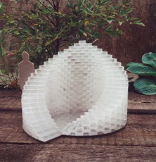 WELL II (model proposal)  2000   Actual size: 200 x 300cm   Actual materials: Glass blocks & silicone sealant set on mirror polished stainless steel