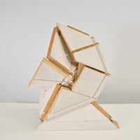 W-RAP VI (SKIRTING) 2024
40 x 37 x 36cm  
Wood skirting board painted & brass fixings 