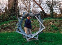 CLOUD LINE  1997   110 x 106 x 38cm   Galvanized & painted steel Private collection, UK