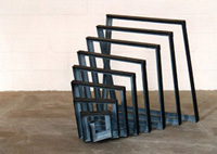 SLINK LINE  1997-99   93 x 110 x 95cm   Galvanized & painted steel Wolverhampton Gallery collection