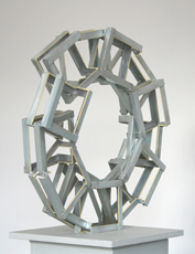 RING LINE  2006   63cm diameter x 20cm deep  Zinc coated & painted steel