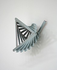 STAR LINE V (twist)  2008 40cm diameter x 25cm deep    Zinc coated & painted steel Private collection, Germany