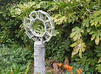 RING LINE  2006 63cm diameter x 20cm deep  Zinc coated & painted steel  Installed in a private garden 2016