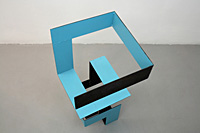 TWIST  2017 90cm high x 35cm wide x 35cm deep Painted steel Private collection USA