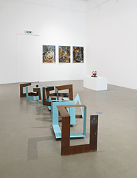 SPRING II  2020 600cm long x 60cm high  x 60cm wide Steel rusted & painted