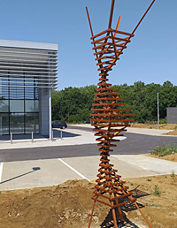 SINE LINE  2020 300cm high x 45cm wide  x 45cm deep Galvanized and powder-coated steel