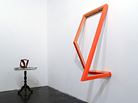 STRETCH  2019 104cm high x 53cm wide  x 50cm deep Painted & bare wood